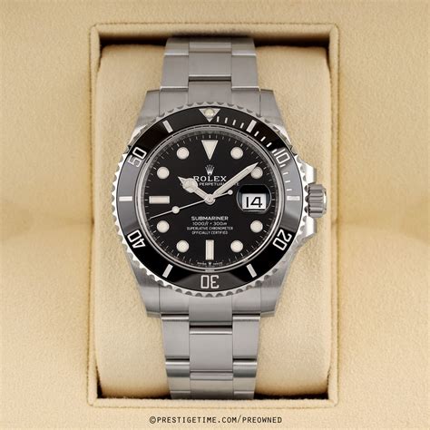 rolex certified pre-owned submariner date 1999|rolex submariner used price guide.